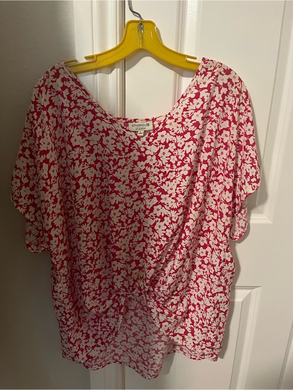 Studio Fuchsia Floral Blouse